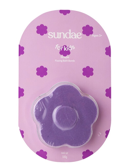 Sundae for Kids Grape Fizzing Bath Bomb